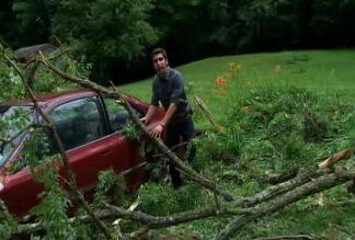 Microburst Sweeps Through NY Town