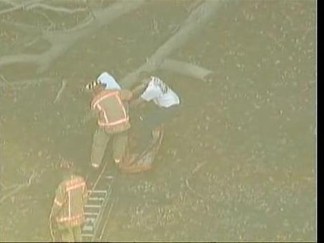 Fisherman Needs Rescue After Getting Stuck in Mud.