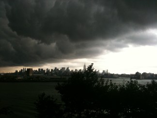 Storm Clouds Roll Into NYC