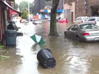 Flooding of 4th Ave. After Storm Drains Fail