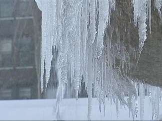 WATCH: Icicle-Bedecked Bryant Park Fountain Does Business as Usual