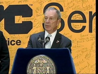 Bloomberg Discusses Heightened MTA Security