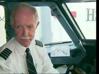 Capt. Chesley Sullenberger Pre-Checks Plane on First Flight Back