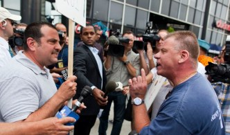Weiner Constituents Face Off