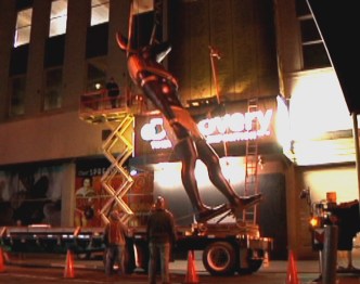 Times Square Welcomes Egyptian God 