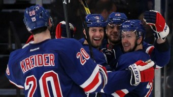 Three Goals in Third Lift Rangers Past Devils
