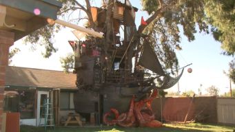 Couple Builds Incredible 3-Story Pirate Ship in Backyard