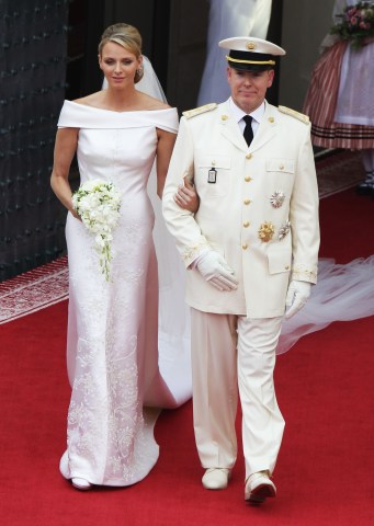 Charlene Wittstock Becomes Her Serene Highness, Princess of Monaco in Armani Privé