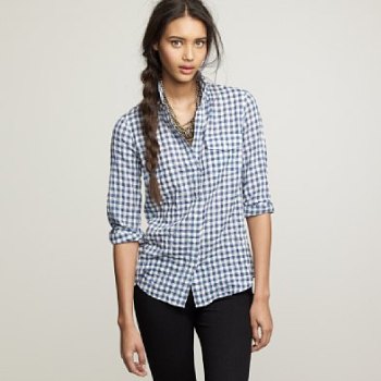 Suckered Gingham Shirt