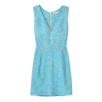 Brian Reyes Shagreen Seamwork Dress