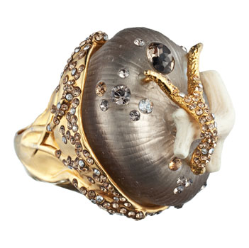 Midnight Garden Cocktail Ring