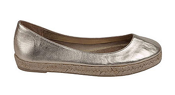 Delman Rita Silver Flats