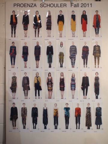 Backstage and on the Runway at Proenza Schouler Fall 2011