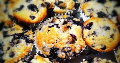 The Vegetable Diaries: Better-For-You Blueberry Muffins