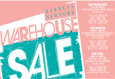 Barneys Warehouse Sale Starts August 19