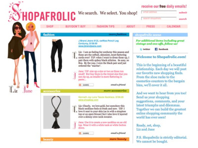 Liz Lange and Sister Launch Shopafrolic.com