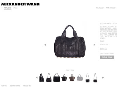 Alexander Wang Launches Online Shop