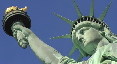 Take a peek at NYC through Lady Liberty's crown on July 4.