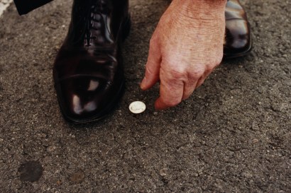 The streets of NYC are paved with quarters and nickels and pennies and dimes!