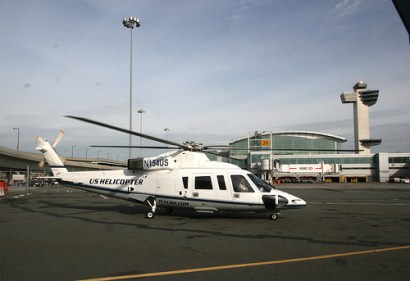 US Helicopter at Kennedy Airport preparing for a flight to Midtown Manhattan. US Helicopter at Kennedy Airport preparing for a flight to Midtown Manhattan.