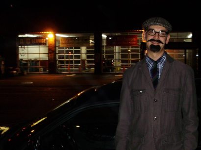 This guy actually could have used some help on his "hipster" halloween costume -- unless V.I. Lenin was a hipster (which, actually, he kinda was).