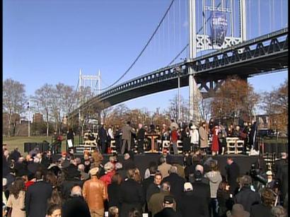 Former President Bill Clinton, Mayor Michael Bloomberg, Gov. David Paterson and other Democratic elite joined several generations of Robert F. Kennedy's family for a ceremony renaming the Triborough B