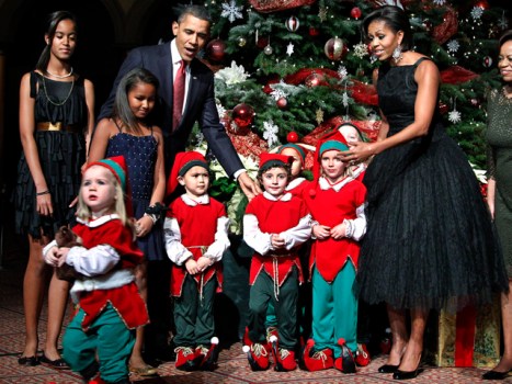Michelle Obama Goes Vintage for the Holidays
