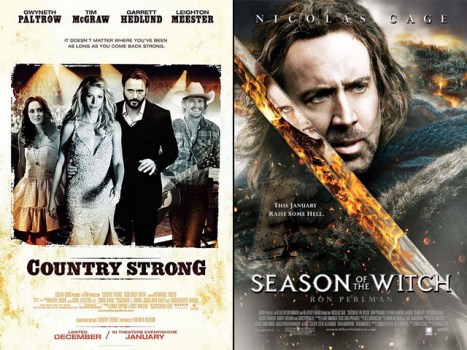 This Week's New Movies: "Season of the Witch," "Country Strong"