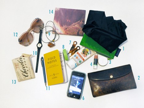 Purse Purge: Alyson Fox Carries Treats, Neon Repair Tape
