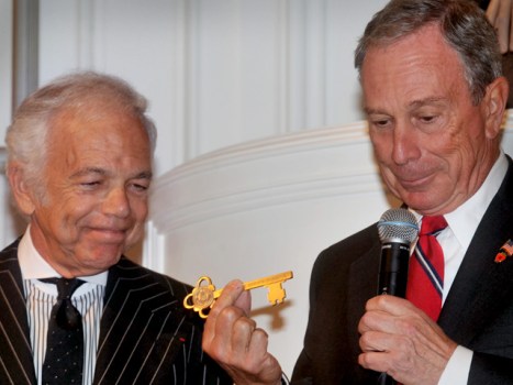 Mayor Bloomberg Presented Ralph Lauren With a Key to the City