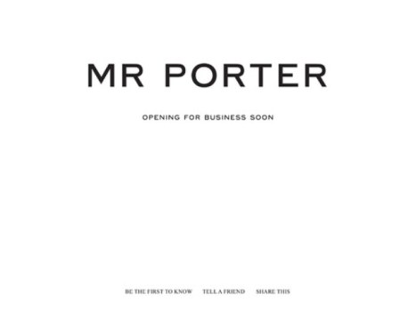 Net-a-Porter to Launch Men's Site, Mr. Porter, in 2011