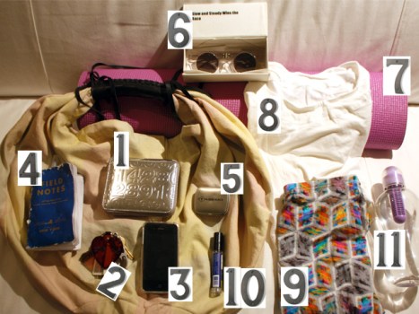Purse Purge: Blogger Tiffany Gong Carries Outdoor Yoga Essentials and Mints