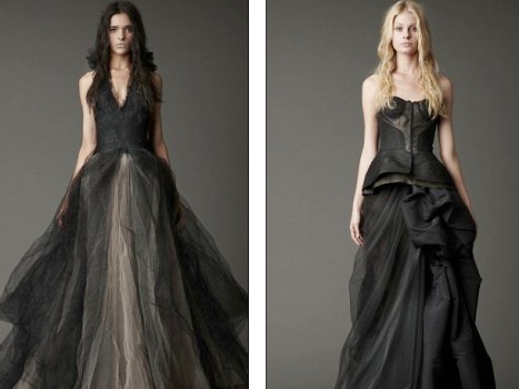 Vera Wang's Black Wedding Dresses