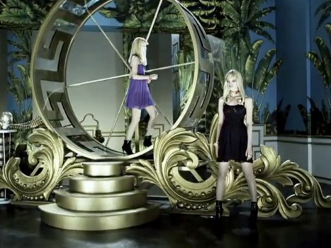 New Versace for H&M Videos Show Model in a Hamster Wheel and Close-Ups of Clothing