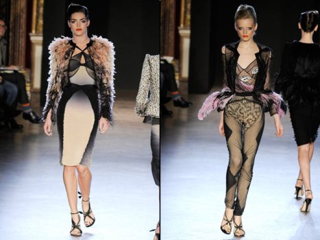 Zac Posen's Paris Debut Featured Lace Leggings, Feather Poufs