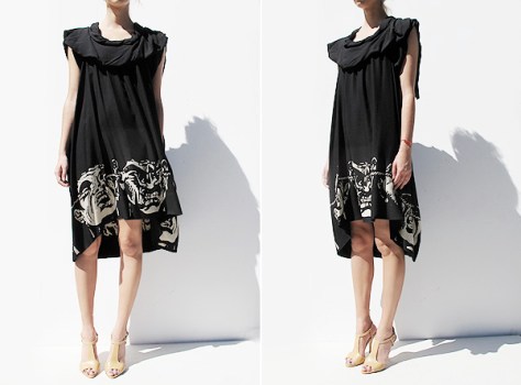 Bernard Willhelm Skull/Face Dress