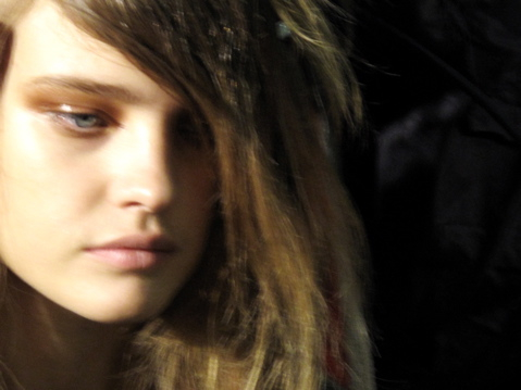 Backstage at Alexander Wang