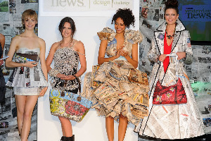 A Green Fashion Show Rewrites the Future of Newspapers
