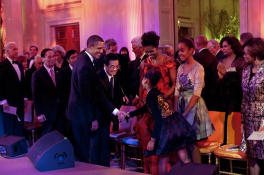12-Year-Old Malia Obama Wore Chris Benz To State Dinner