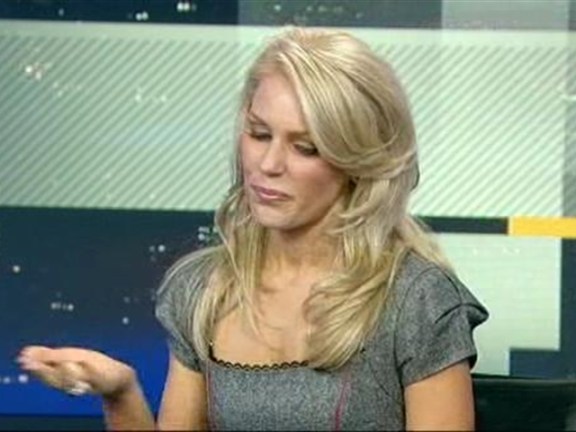 The Real Housewive's Gretchen Rossi Visits New York Nightly News
