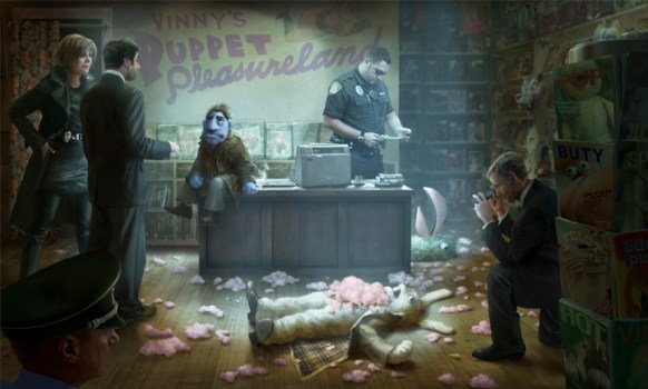 "Happytime Murders" Concept Art an Unflinching Look at Puppet Murder