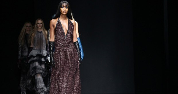 One Shot: Naomi Campbell Closes the Cavalli Show in Milan