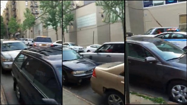 [NY] SUV Smashes Cars, Crashes Onto Sidewalk in Wild Chase