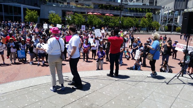 Crowd Calls for President Trump's Impeachment at San Francisco March Crowd Calls for President Trump's Impeachment at San Francisco March