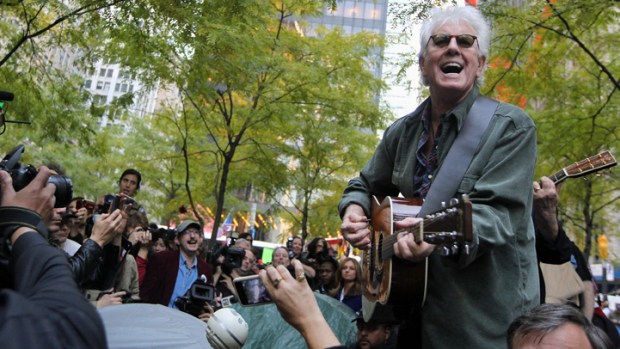 Crosby, Nash Perform at Occupy Wall Street