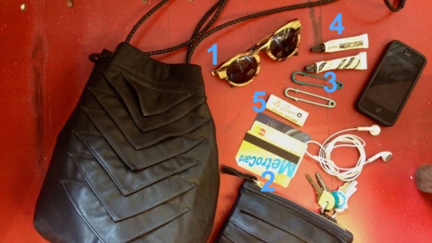 Purse Purge: Collina Strada Designer Carries Aesop Balms, Incense