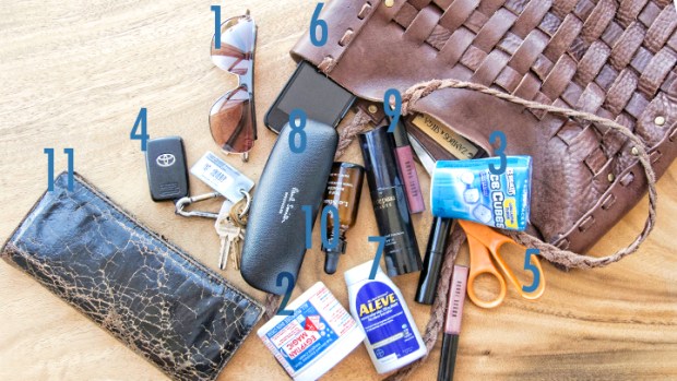 Purse Purge: Karen Zambos Carries Scissors, Men's Sunnies