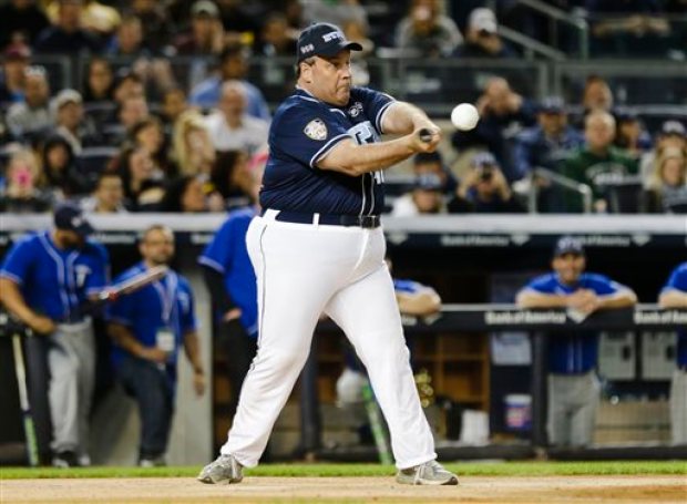Chris Christie Plays in Celebrity Softball Game