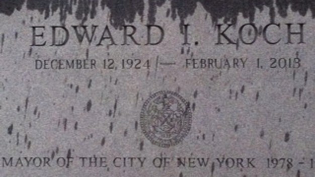 Ed Koch Tombstone Mistake Fixed