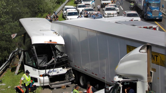 Bus Crash on New Jersey Turnpike